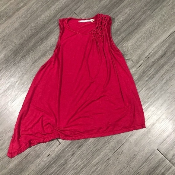Chelsea & Violet Asymmetrical Pink Tank Top - Picture 4 of 5